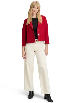 Blazer aus Wollwalk und Viskose