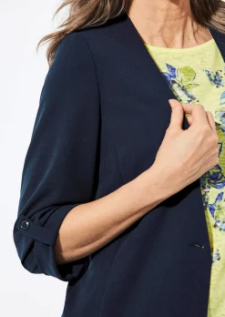 Blazer mit Cardiganausschnitt