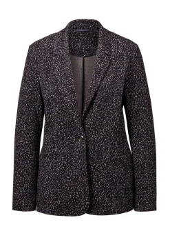 Blazer mit Multicolor Allover-Druck