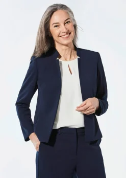 Blazer mit Stehkragen