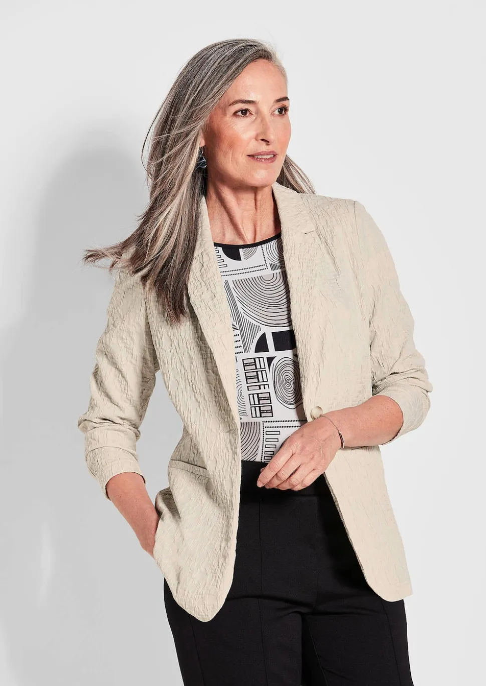 Blazer mit Struktur-Optik