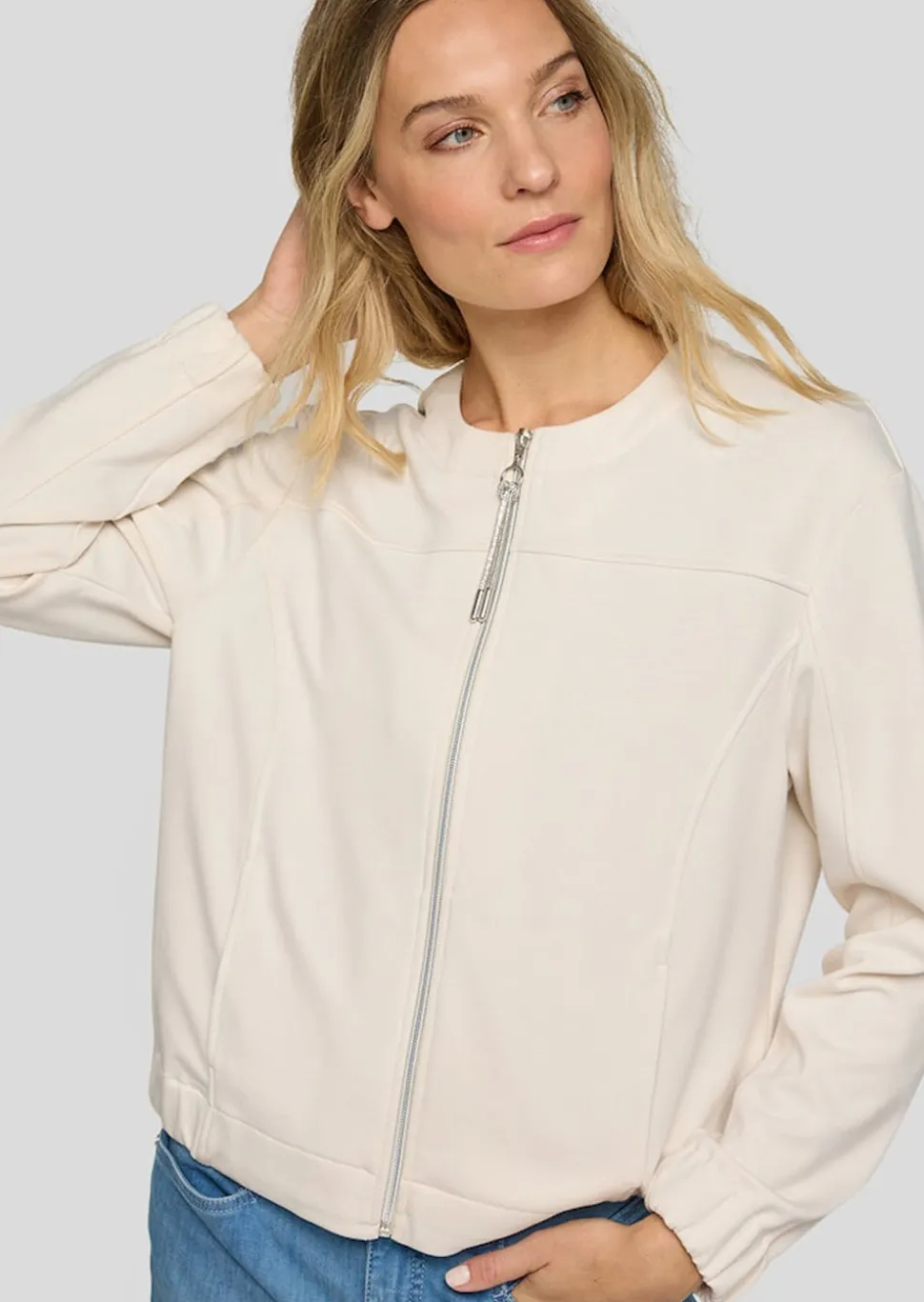 Blouson aus Jersey mit Reißverschluss