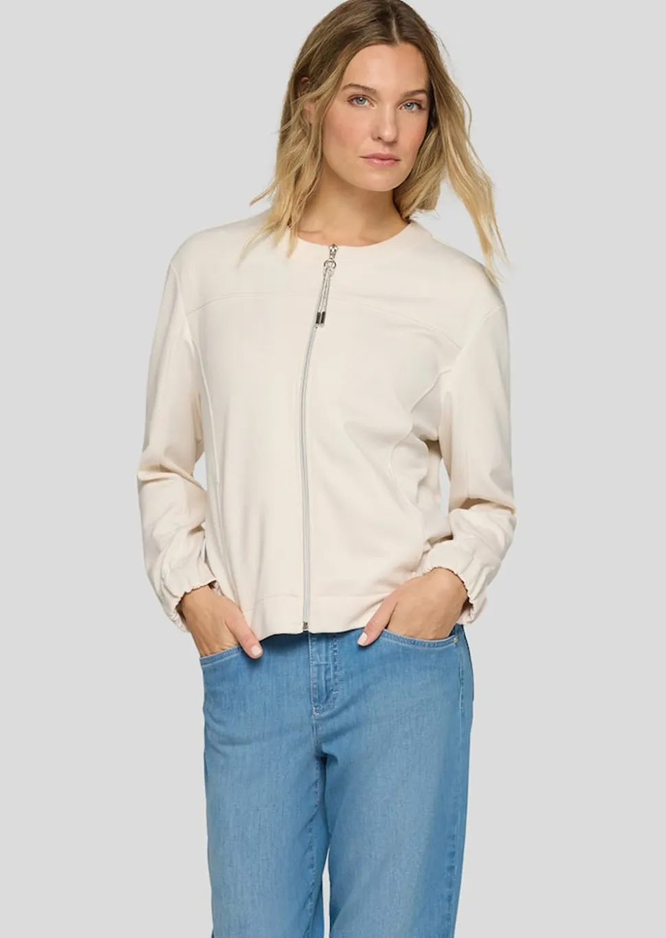 Blouson aus Jersey mit Reißverschluss