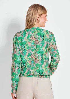 Blouson mit floralen Alloverdruck