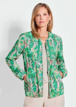 Blouson mit floralen Alloverdruck