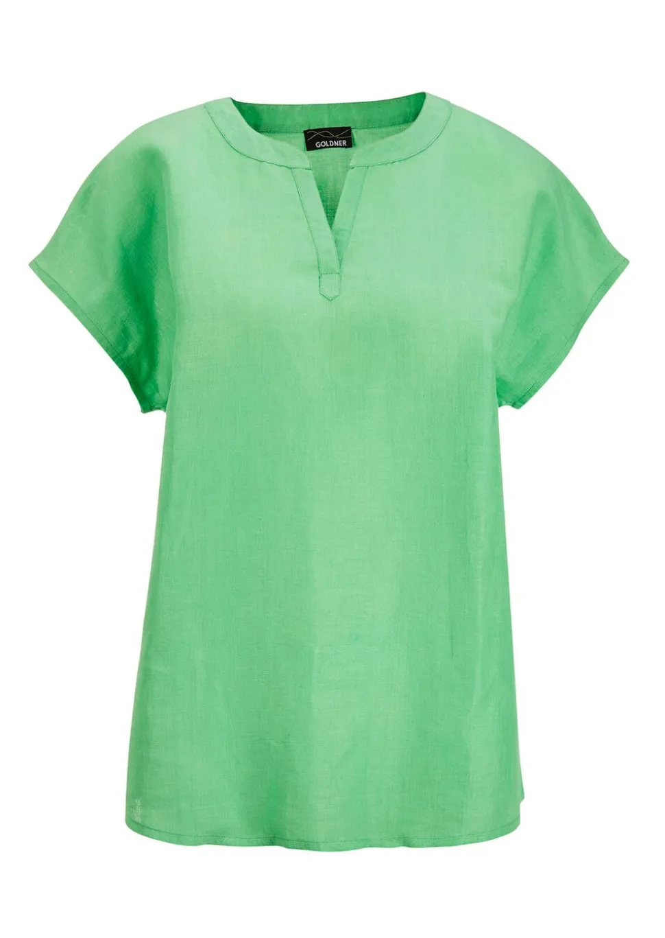 Bluse aus Baumwoll-Leinen-Mischung
