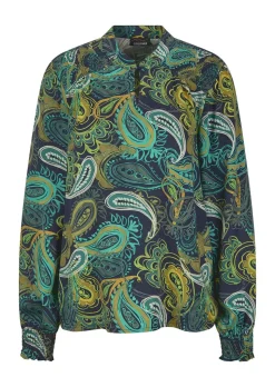 Bluse aus fließendem Viskose-Satin