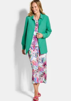 Bluse aus Leinen und Baumwolle