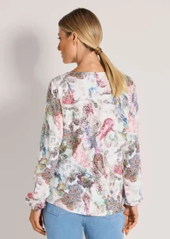 Bluse aus reiner Viskose