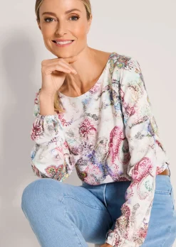 Bluse aus reiner Viskose