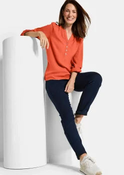 Bluse aus reiner Viskose