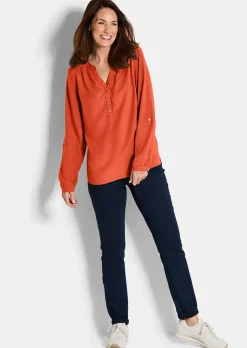 Bluse aus reiner Viskose