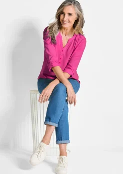 Bluse aus reiner Viskose