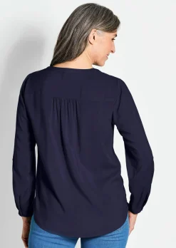 Bluse aus reiner Viskose