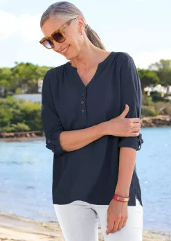Bluse aus reiner Viskose