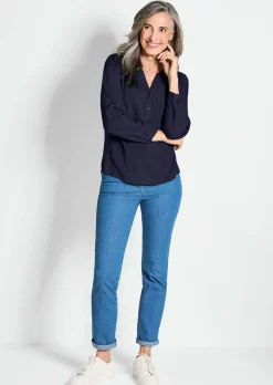 Bluse aus reiner Viskose