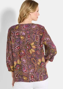 Bluse aus reiner Viskose