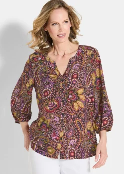 Bluse aus reiner Viskose