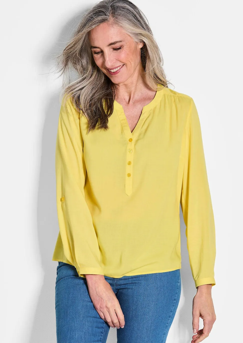 Bluse aus reiner Viskose