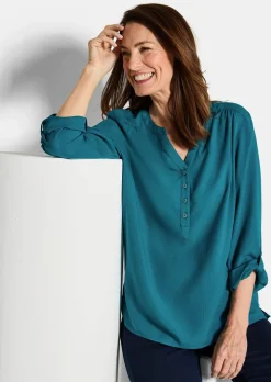 Bluse aus reiner Viskose