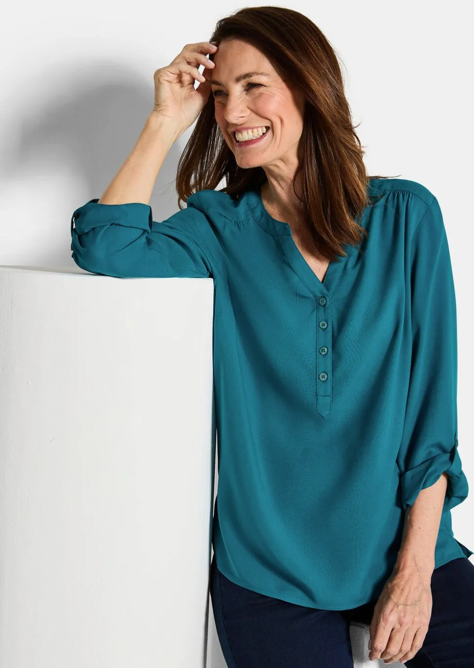 Bluse aus reiner Viskose