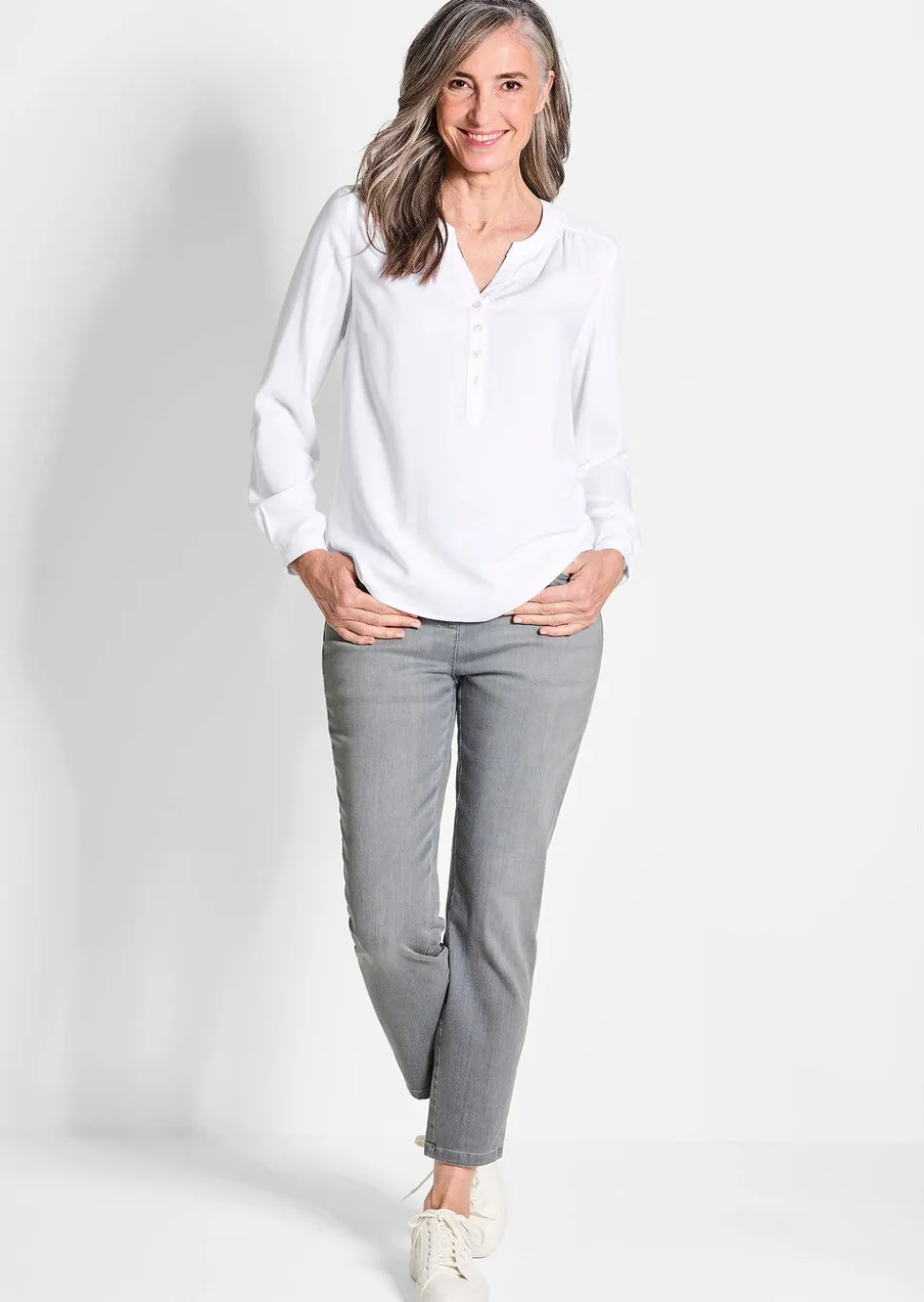 Bluse aus reiner Viskose