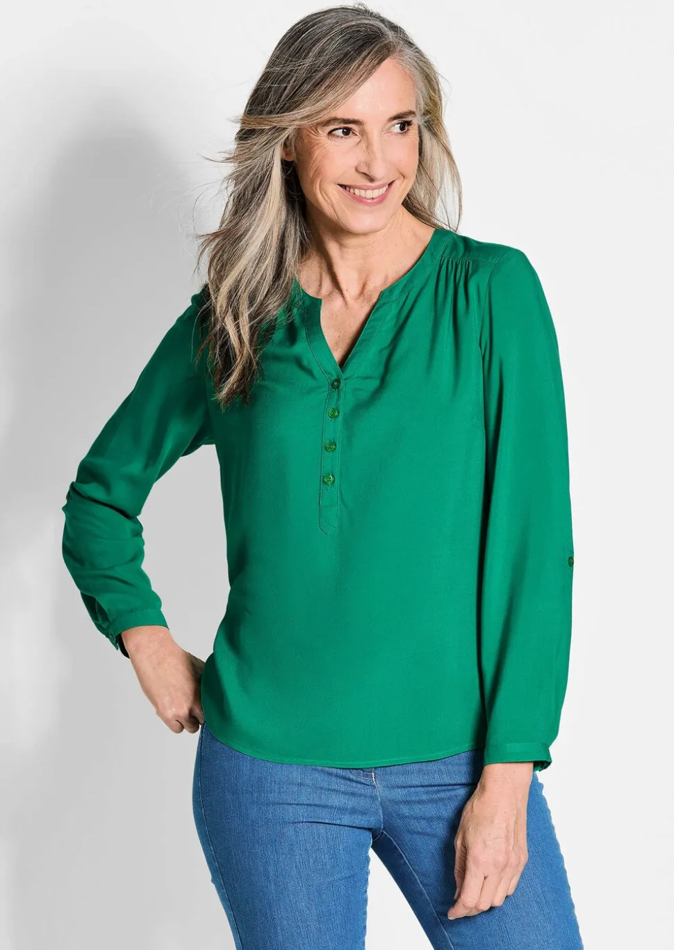 Bluse aus reiner Viskose