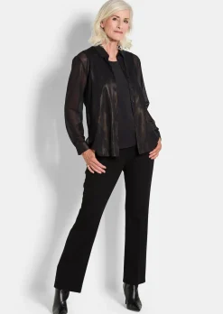 Bluse aus semitransparentem Mesh