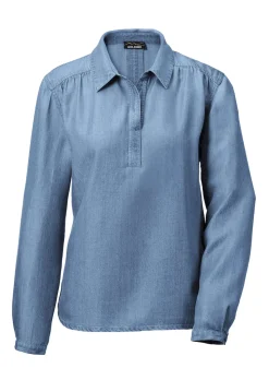 Bluse Denim in Tencel-Qualität