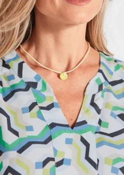 Bluse im Tunikastil