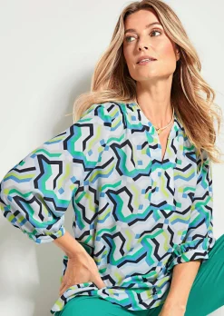 Bluse im Tunikastil
