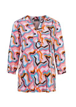 Bluse im Tunikastil