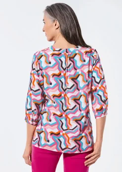 Bluse im Tunikastil