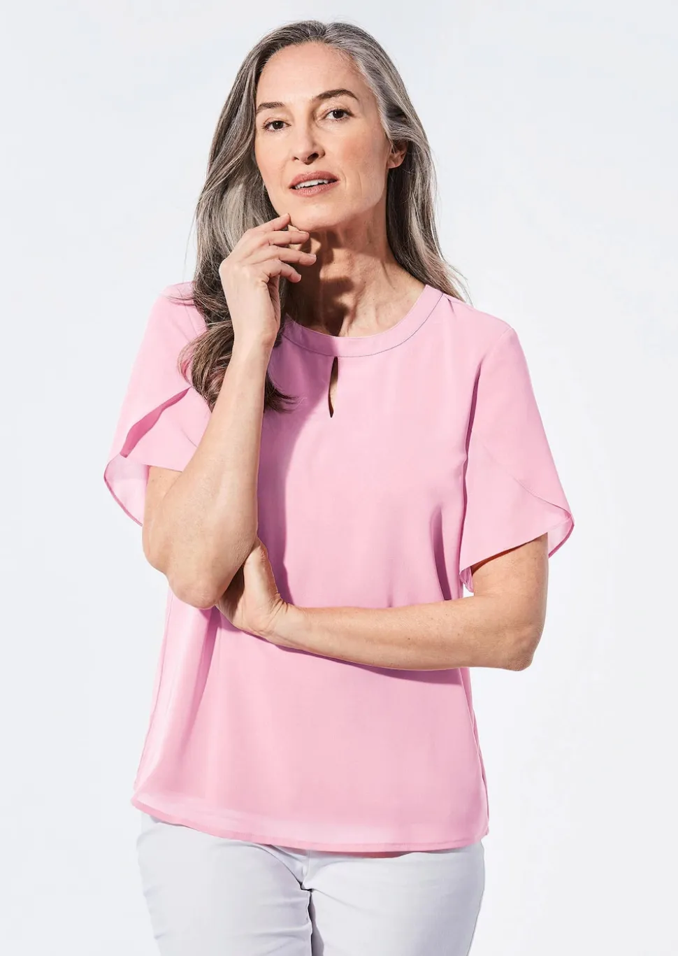 Bluse mit aufregender Ärmellösung