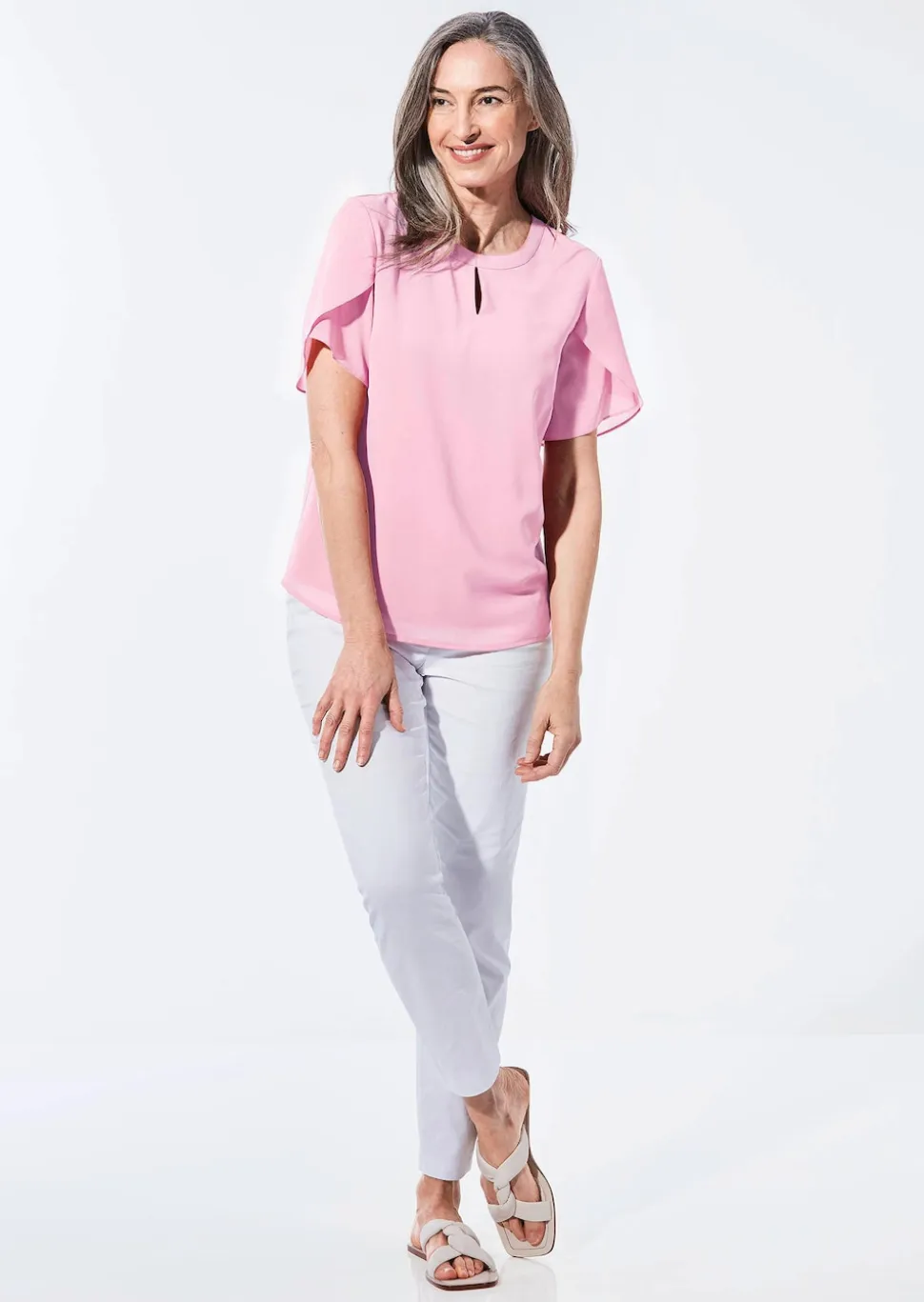 Bluse mit aufregender Ärmellösung