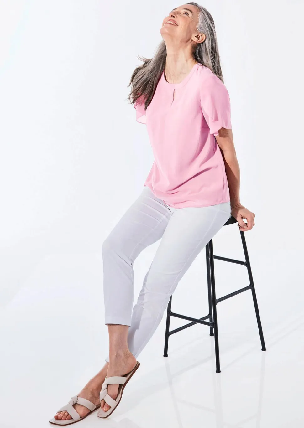 Bluse mit aufregender Ärmellösung