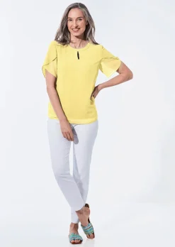 Bluse mit aufregender Ärmellösung