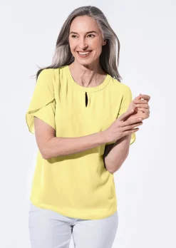 Bluse mit aufregender Ärmellösung
