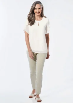 Bluse mit aufregender Ärmellösung