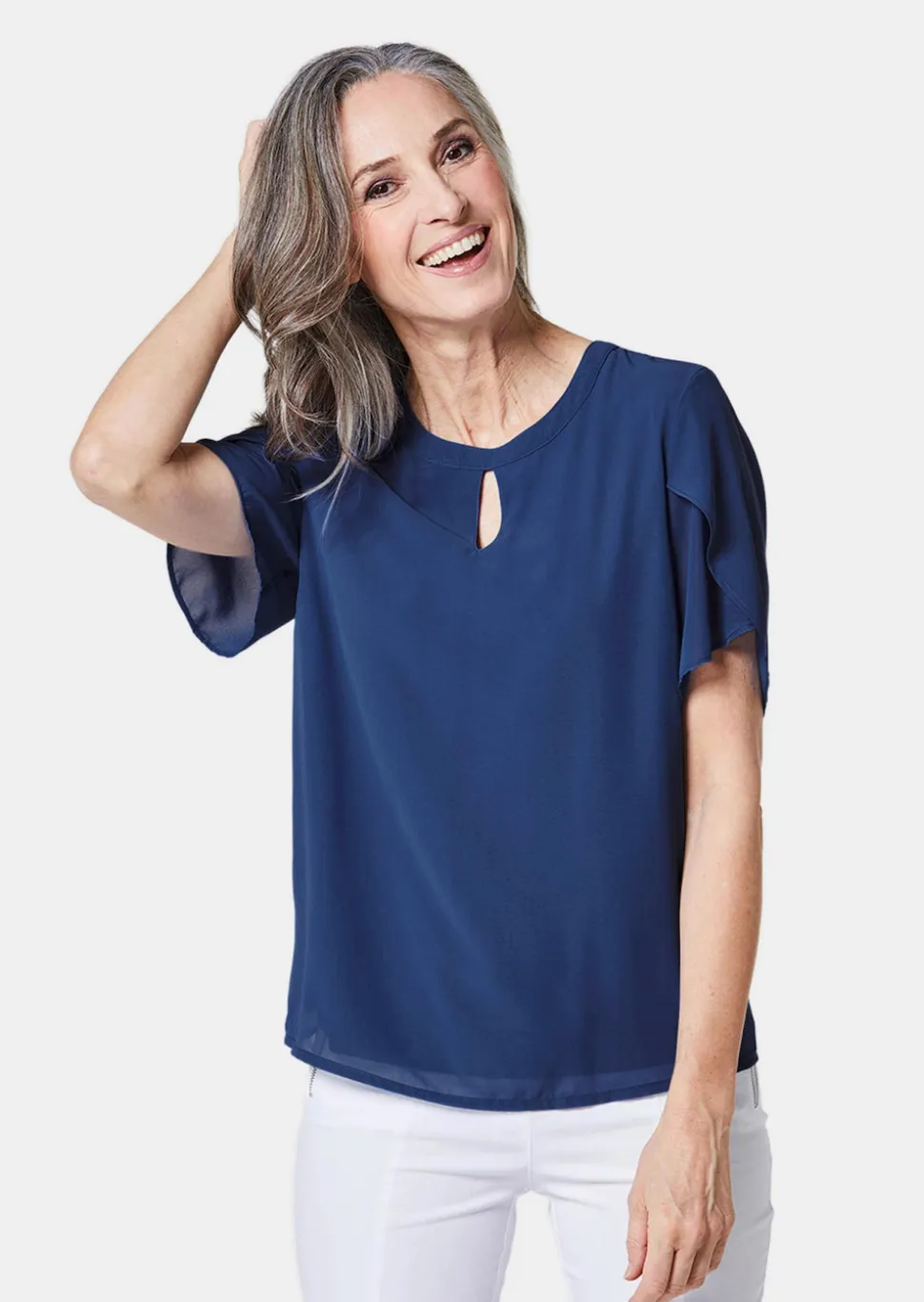 Bluse mit aufregender Ärmellösung