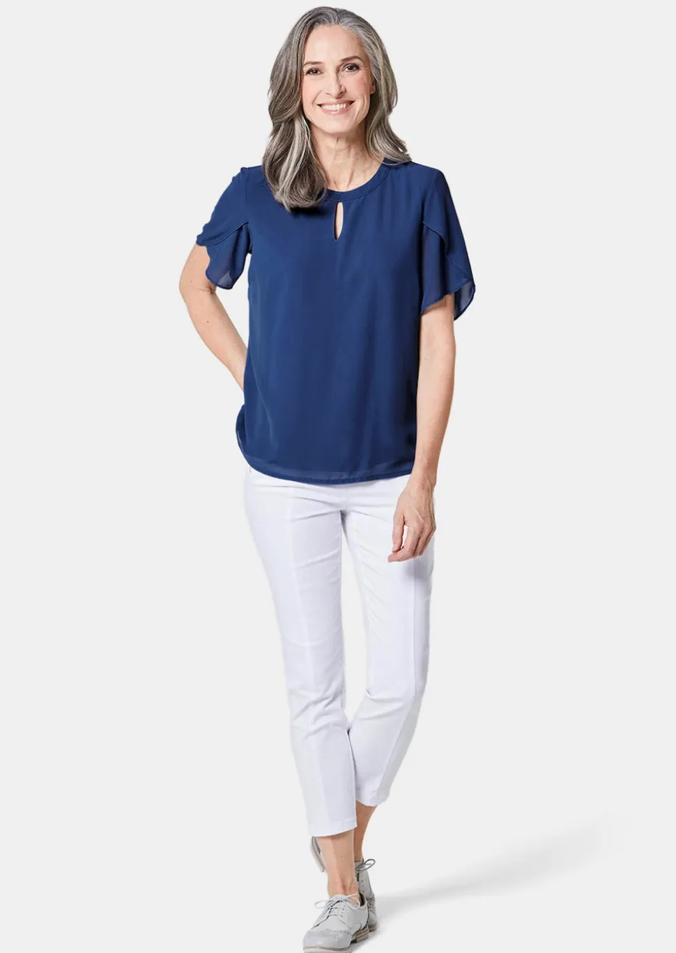Bluse mit aufregender Ärmellösung