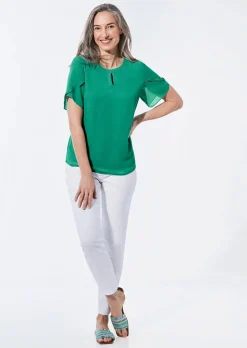 Bluse mit aufregender Ärmellösung