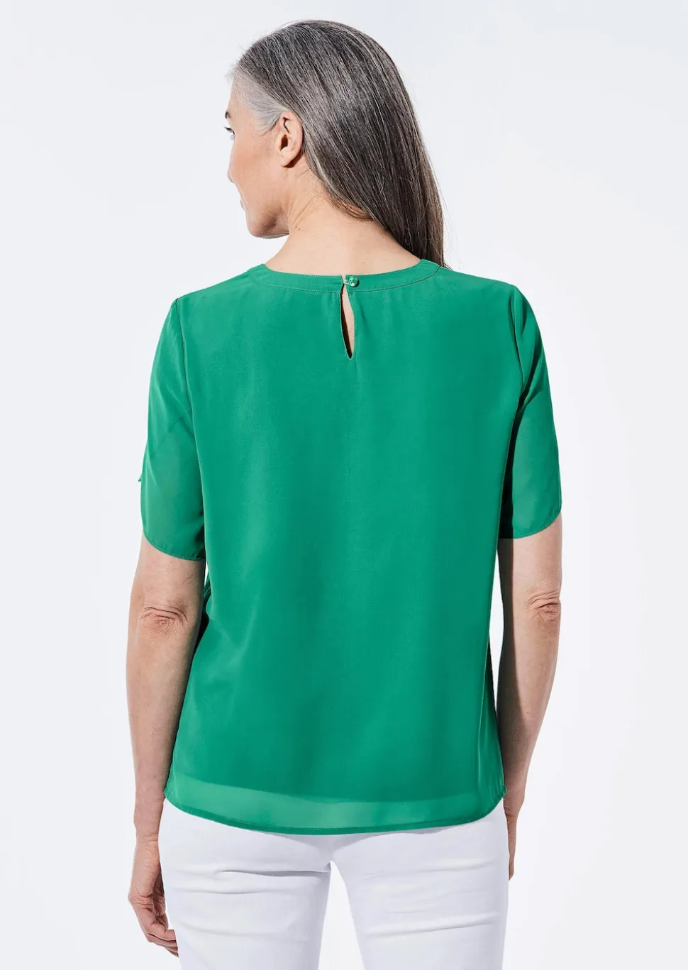 Bluse mit aufregender Ärmellösung