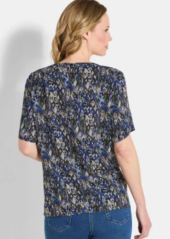 Bluse mit doppellagigen Ärmeln