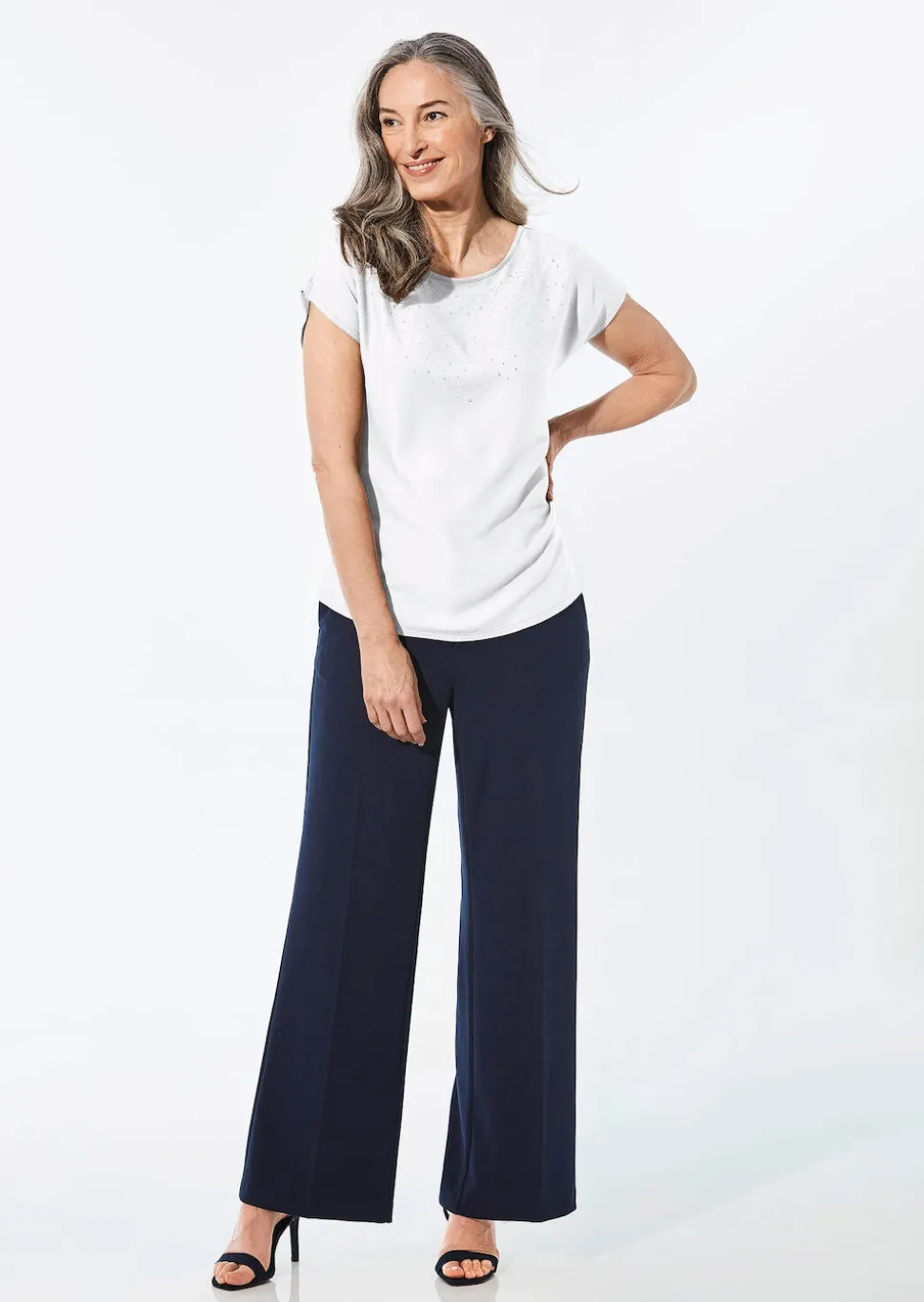 Bluse mit Glitzersteinen