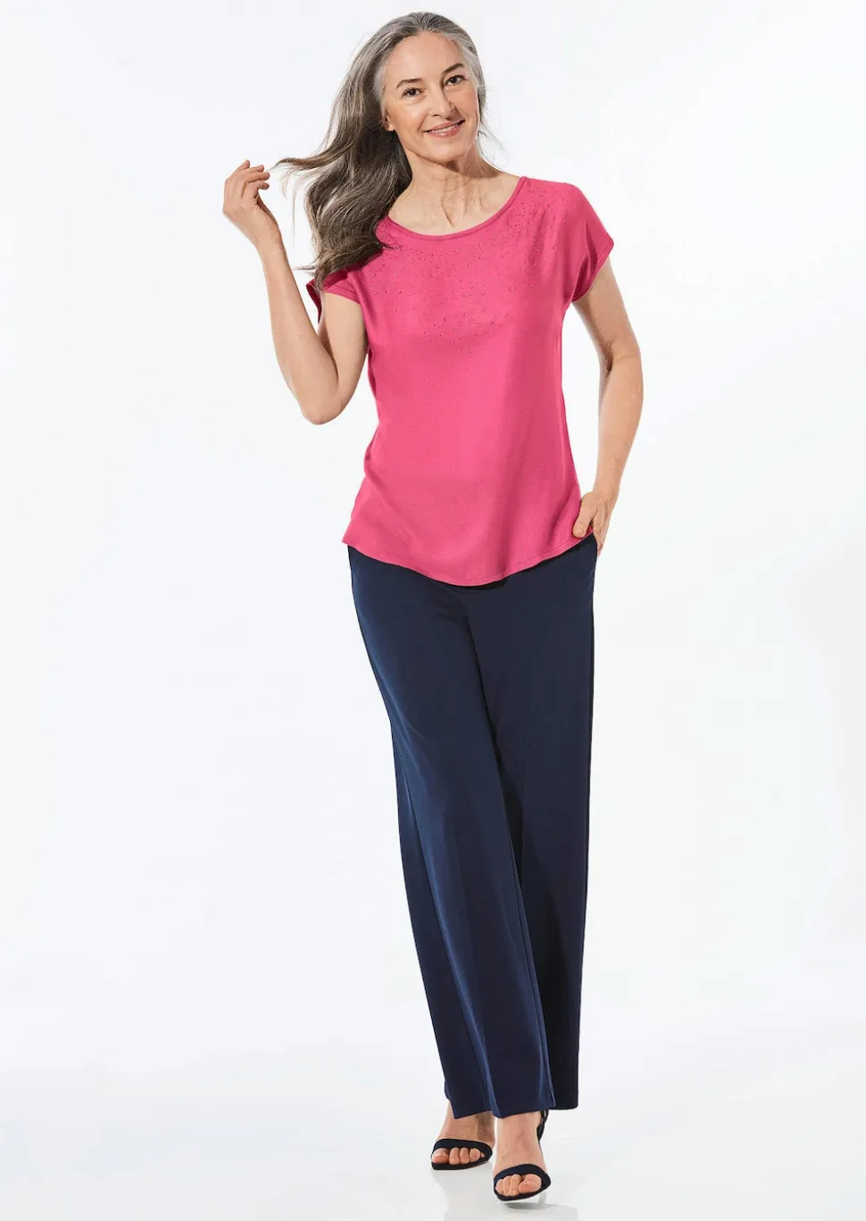 Bluse mit Glitzersteinen