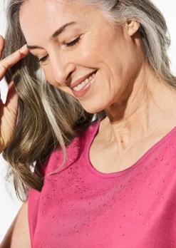 Bluse mit Glitzersteinen