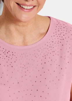 Bluse mit Glitzersteinen