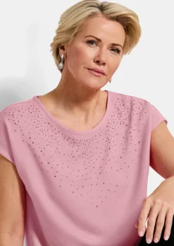 Bluse mit Glitzersteinen