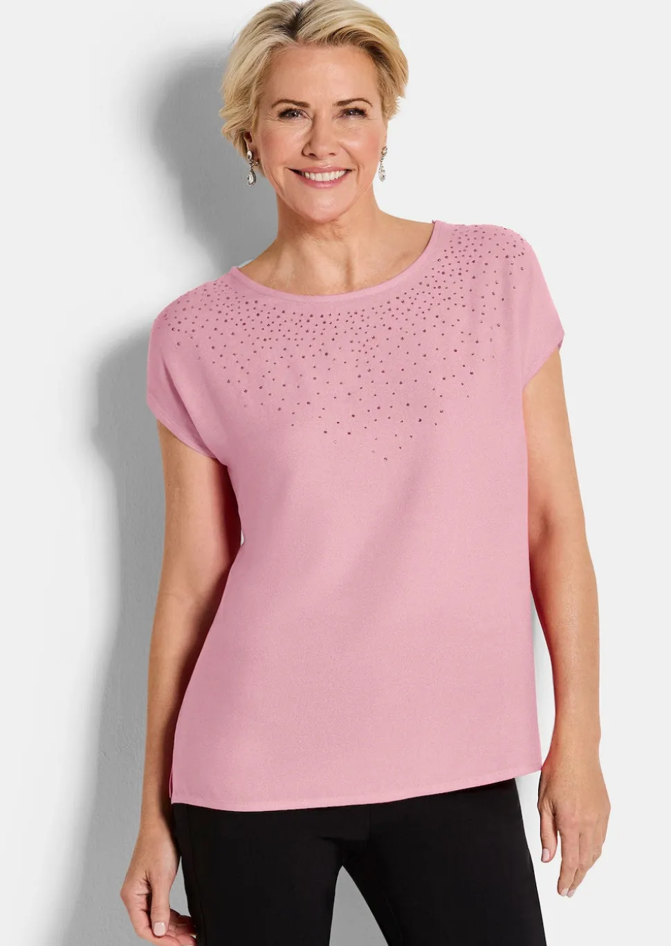 Bluse mit Glitzersteinen